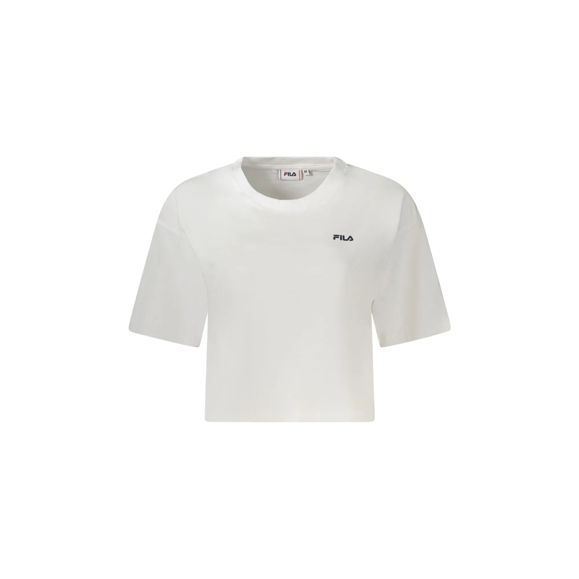 Fila T-Shirt Maniche Corte Donna Bianca Stampa Logo Bianco - foto prodotto